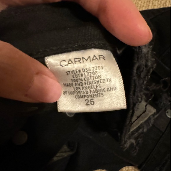 Carmar black denim shorts - 26 - Picture 2 of 3